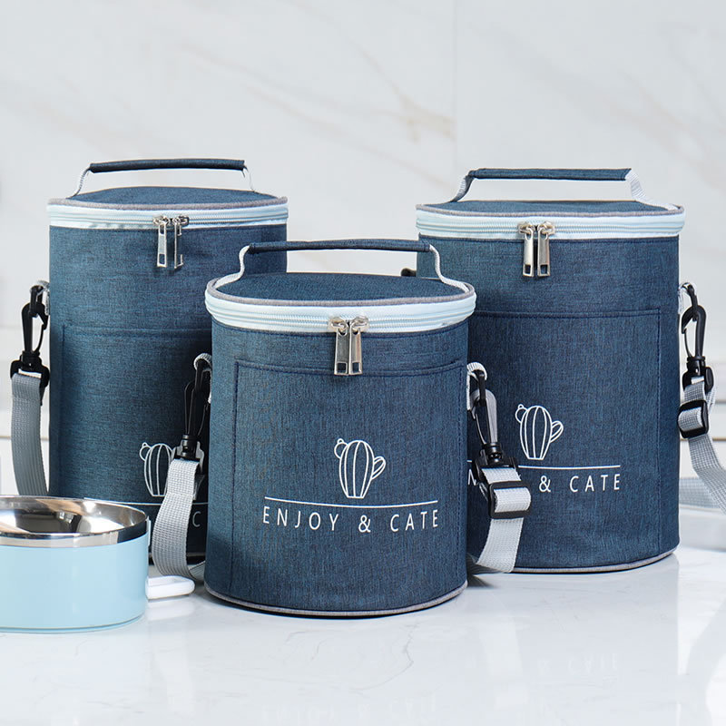 Jinjiang Naike Gifts Co., Ltd. Customized Portable One-Shoulder Picnic Insulation Waterproof Outdoor Picnic Bag round Lunch Cold Storage Bag