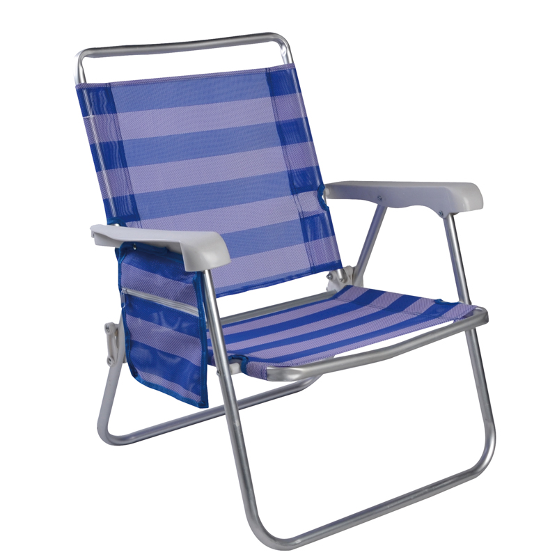 Outdoor Folding Beach Lounge Chair Plastic With Side bag
