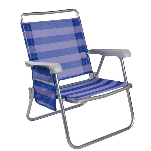 Outdoor Folding Beach Lounge Chair Plastic With Side bag