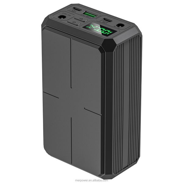 100w pd 30000mAh DC 12V-24V DC power bank portable battery pack for laptop 20V fast charging 15W Wireless charging power bank