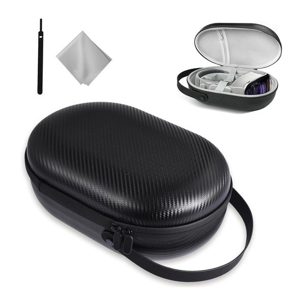for Apple Vision Pro Case,Hard Carrying Case for Apple Vision Pro VR Headset Fixed Protection & Battery Storage], EVA Protective
