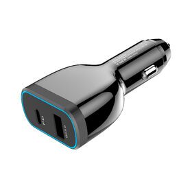 New model 78W pd qc3.0 car charger dual usb fast smart usb c 60W car charger for phone tablet laptop