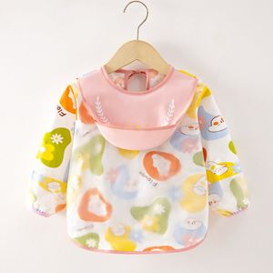Baby Bibs Customization Waterproof and Washable Breathable Baby Long Sleeve Bib Easy Cleaning Long Sleeve Bib