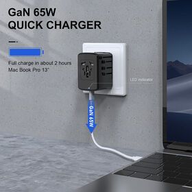 Universal International Travel Power Adapter European Adapter, Worldwide AC Outlet Plugs Adapter Type-C Wall Charger