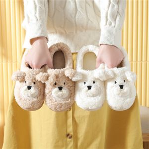 halloween slippers Hot Selling Winter Shoes Furry Plush Slippers Kawaii Plush Christmas Fur Shoes Cute Warm Slippers