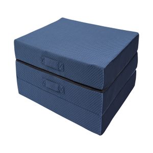 Wholesale tri folding mattress with carrying handle and removable cover
