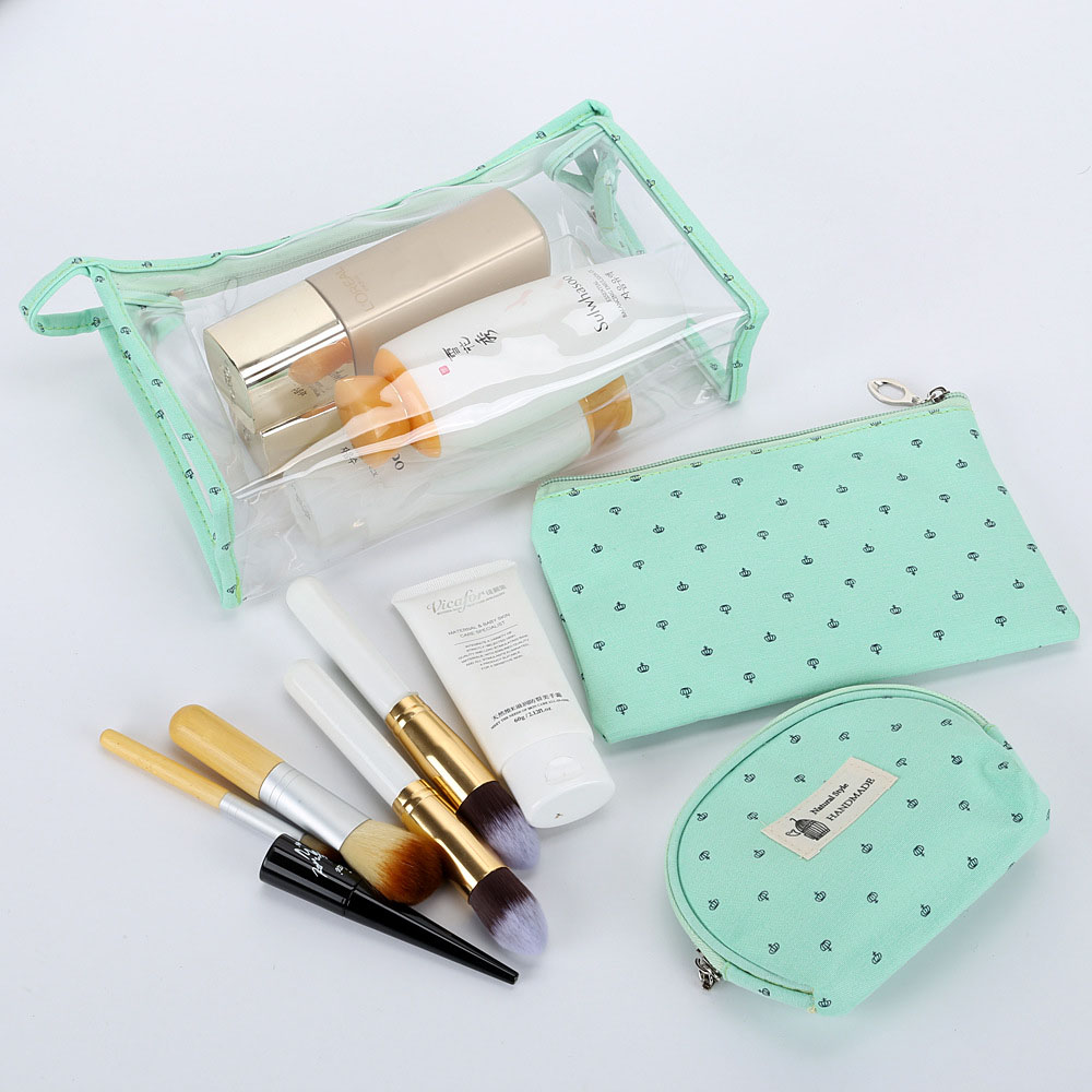 Jinhua Yirui Luggage Co., Ltd. Custom Printed Transparent Beauty Travel PVC Cosmetic Bag Transparent Cosmetic Bag Se