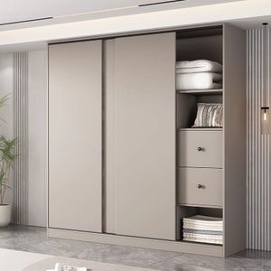 Foshan Factory Supply Customized White Wardrobes Bedroom Closet Modern Design Amoires