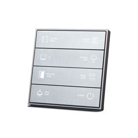 KNX Smart Automation System Smart Home Hotel Wall Switch Intelligent Silver 8 Push Button PanelPopular