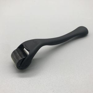 man women high quality matte black derma roller  0.5mm 192 real needle for hair & beard care