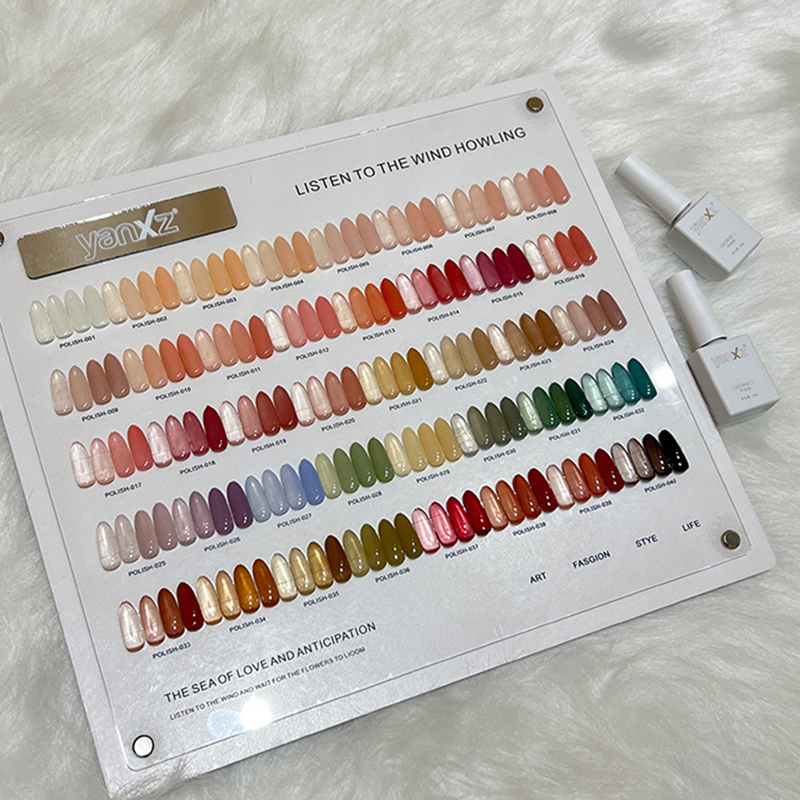 Yiwu Varoran Beauty Supplies Co., Ltd. VARORAN 40 Colors +Painted Color Swatches Breathable Nail Polish Water Base Air Dry Fashion Non Toxic Nail Polish For Kids Use