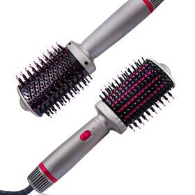 custom  3 in 1 one-step hot air brush dryer straightener curler best fashion hair brush straightener tool with blower