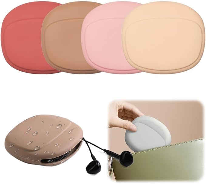 Silicone Mini Electronic Product Earbuds Storage Box Earphone Data Cable U Disk Portable Organizer Bag
