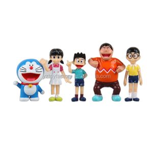 Custom made 5 styles 6cm Doraemon movie figure toys in action figure