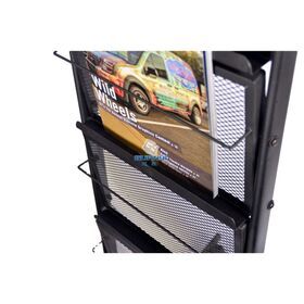 Wholesale Newspaper Magazine For Hotel Toy Acrylic Brochure Holder Stand Display Rack