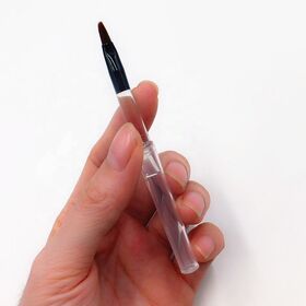 Portable Black or Clear Handle Mini Lip Brush Eyeliner Brush with Cap Lipstick BrushPopular