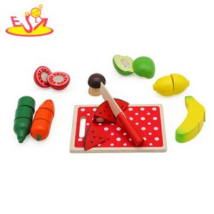 wholesale simulation wooden toy cutting fruit and vegetables for kids W10B306