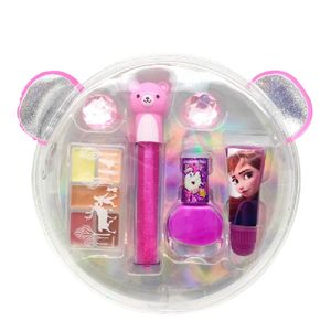 OEM 6 pcs girl custom label bear makeup kit cosmetic set vendor