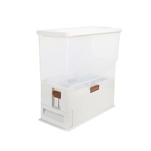 2024 Hot Selling Simple Design Pet Food Dispenser Kitchen Rice Dry Food Storage Container Large Rice Storage Bin With Lid