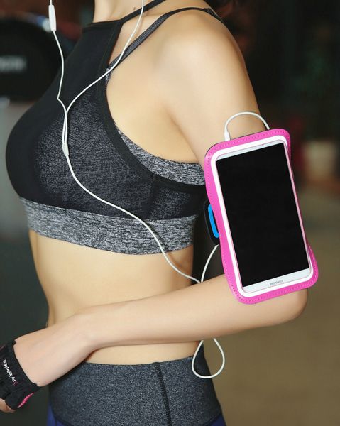 Waterproof Outdoor Men's And Women's Fitness Sports Running Mobile Phone Arm Bag For iphone 16 pro max