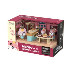 2024 New product Cute cat Doll Houses Girls Petend Role Play Game Kids other pretend play & preschool juguetes para los ninos