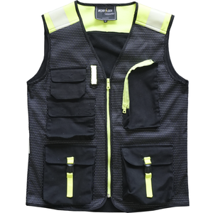Industrial safety construction work safety vest breathable reflective high visibility reflective vest with pocket