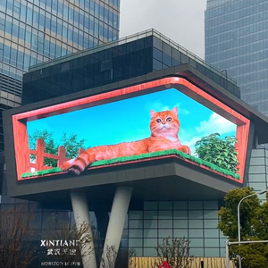 Big 3D led advertising mall screen outdoor led screen display outside building commercial digital billboard 1000*500mm cabinet