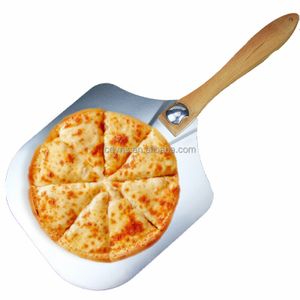 Folding Pizza Shovel, Wood Handle Rotatable Pizza Peel, Pizza Spatula Paddle, Baking Tool, Kitchen Supplies Accessories