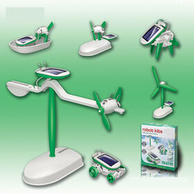 DIY Educational Solar Robot Kits 6-IN-1 Solar Self- assembled steam toy set for kids