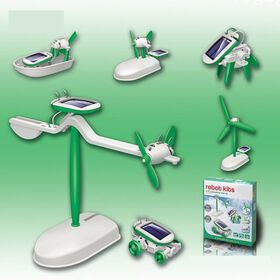 DIY Educational Solar Robot Kits 6-IN-1 Solar Self- assembled steam toy set for kids