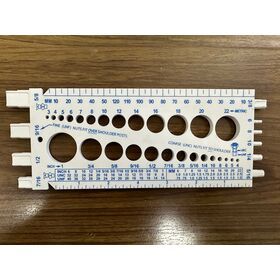 BOLT GAGES, THREAD MEASURING PLASTIC RULER, INCH AND METRIC SIZE MEASURING RULER, plastic ruler for bolt nut and fasteners