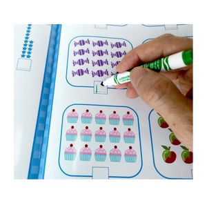 Customized English Letter Exercise Book Coil Binding Handwriting Tracing Books Dry Easy Erasable Wipe Clean Book