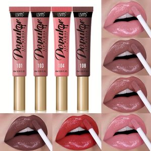 8 colors Liquid Lipstick Long lasting Waterproof brown Lip Gloss glossy Lip Glaze