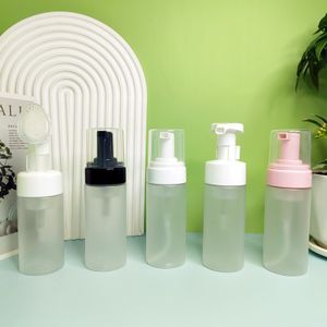K Shampoo Large Amber 250 Frosted Transparent Pump Bottles Nude Color Plastic Custom Matte Mousse Bottle With Black Gold Pump