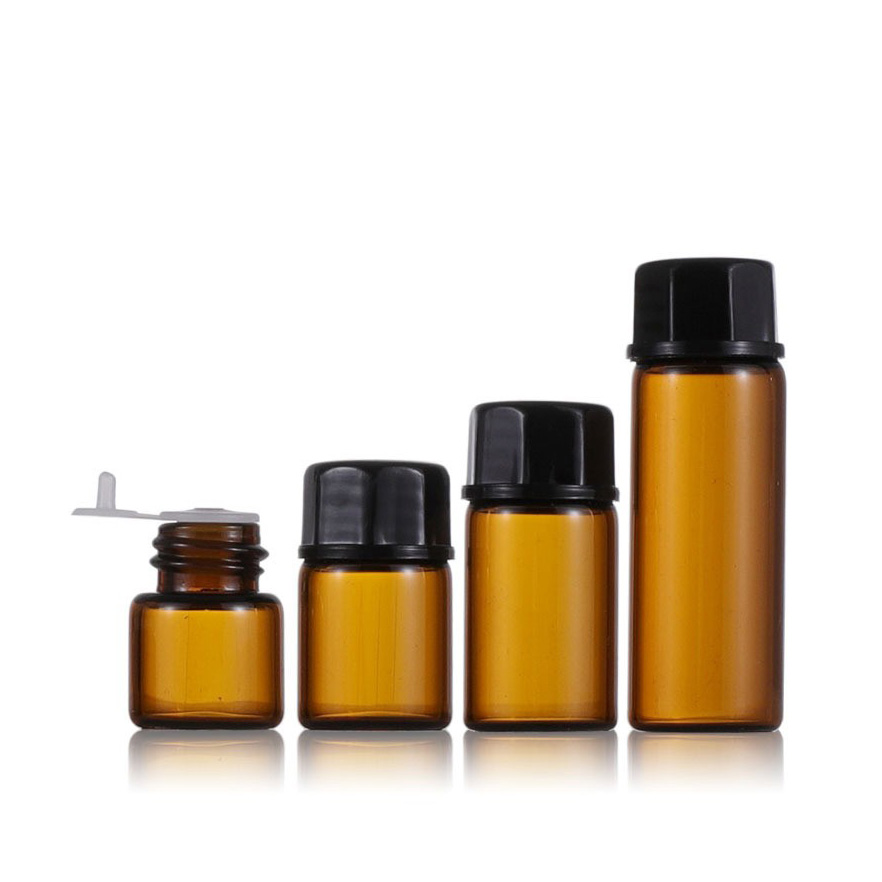 Xuzhou Tongrui Glass Product Co., Ltd. Small amber clear essential oil bottle for skincare 3 ml 5 ml 10 ml portable sample tester glass vials perfume bottle