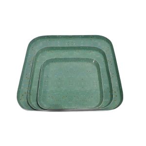 Aluminium Square Shape Drink Serving Metal Tray Used For Kitchen Tabletop Serving Tray With Best Design and Occasion Decorative