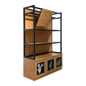 Hot Sale Wood Supermarket Shelves Display Retail Display Stand Dollar Stationary Convenience Store Wall Steel Shelving