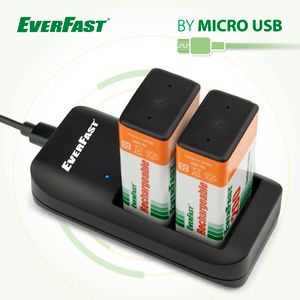 NIMH Battery Charger by Micro TYPE-C USB Ni-MH fast charging rapid charger LED display quick charger single 2 channel slot