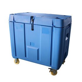 heavy duty insulated dry ice cooler box with lid wheels