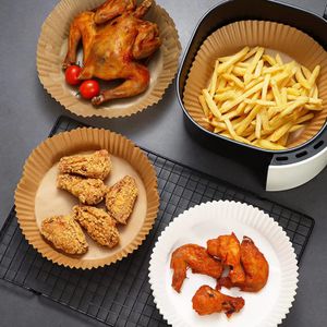 Wholesale Round Baking Roasting Microwave Non-stick Air Fryer Disposable Paper Liner Oil-proof