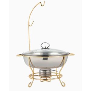 Stylish Hotel Ware Catering Chafing Dish With Fuel Holder Stainless Steel Food Warmer Buffet Set For Restaurant Organizer