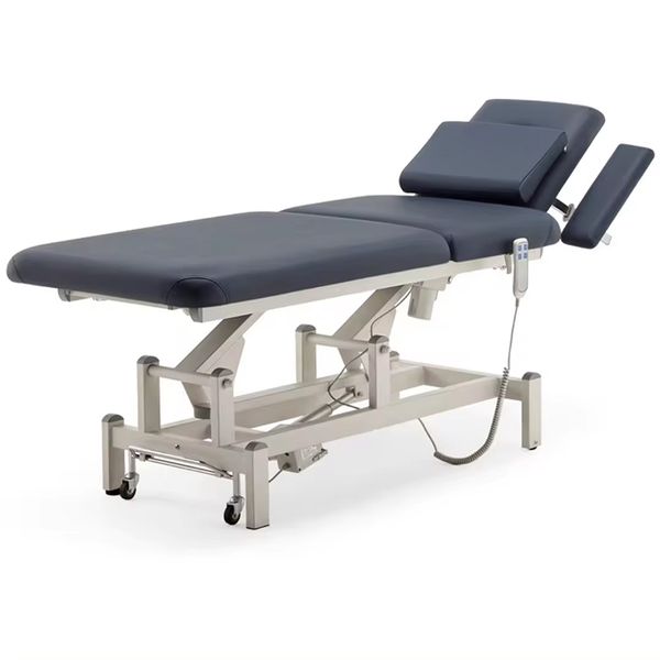 2024 Hot Sale Blue Saloon Bed Hydraulic Beauty Salon Table Electric Facial Massage Cosmetic Bed electric adjustable