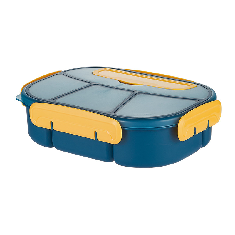 Shenzhen Baoying Daily Necessities Co., Ltd. Children's airtight snack box container plastic 3-compartment lunch box microwave food container