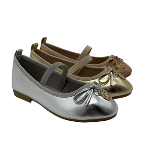 Wholesale shoes stock round toe cute kids casual shoes girls flat ballerinas footwear children school dress shoes for kid