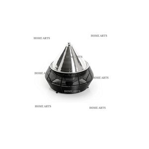 Deluxe Quality Stainless Steel And Iron Food Serving Dish Attractive Design Black And Silver Food Warmer Serving Dish