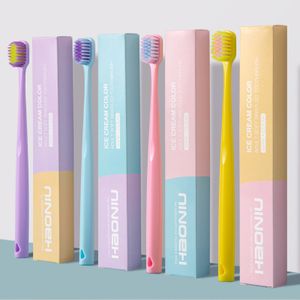 Manufacturer Colored Natural Soft Bristles Eco Micro Nano Ultra Soft-bristled Adult Family Home Use Tooth Brush