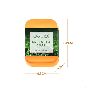 Wholesale Matcha Green Tea Soap Body Brightening Oil Control Plant Essentials Oil Handmade Organic Green Tea Extract Soap