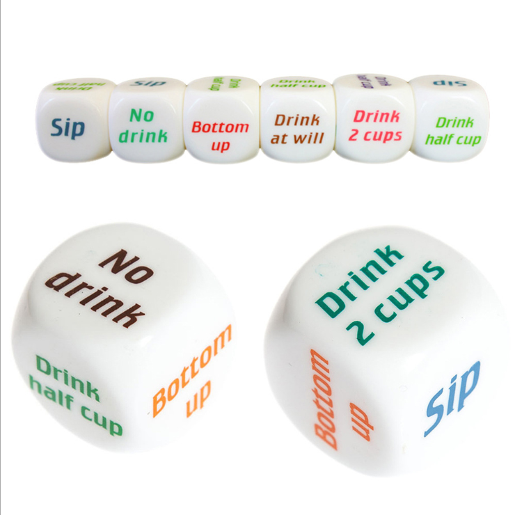 Yuyao Junjia Plastic Products Co., Ltd. 20mm Wine order dice drink no drink Hot-selling creative dice plastic cube dice