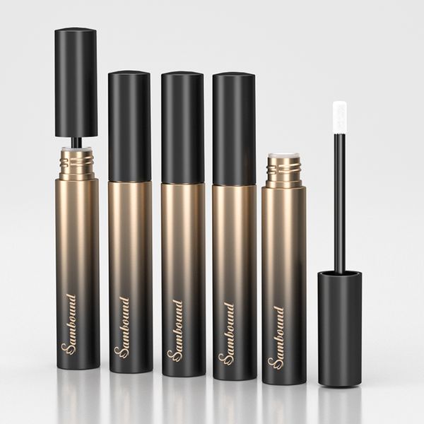 new 6ml big doe foot wand lip gloss tubes for custom lipgloss colorful round lip gloss tubes with big brush big wand 6ml