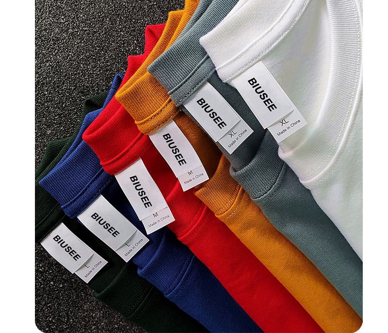 100% Cotton Custom T Shirt For Men Blank Heavy Weight Oversized Tshirt Printing Men's T-Shirts